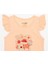 Basic Kız Çiçek ve Kedi Baskılı Atlet T-Shirt Kız Bebek 3