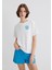 Indigo Turtles Baskılı Ekru Tişört 1613567-70057 3