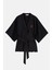Mercan Yılanı Tencel™ Kimono - Siyah 1