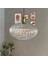 Elegant Cam Şeffaf Avize Lale Başlık Sarkıt Lamba Restoran Salon Aydınlatma 5