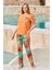 Kadın Turuncu Pijama Takım A25656 1