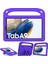Samsung Galaxy Tab A9 Kılıf Darbeye Dayanıklı Kickstand Eva Tablet Kılıfı Saplı-Mor (Yurt Dışından) 2