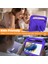 Samsung Galaxy Tab A9 Kılıf Darbeye Dayanıklı Kickstand Eva Tablet Kılıfı Saplı-Mor (Yurt Dışından) 4