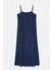 Basic Tencel™ Uzun Elbise - Lacivert 1