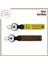 Aşkı Yaşat – Ayyıldız ve Türkiye Desenli Kişisel Deri Anahtarlık Hediyelik Set X2, Sarı-Kahve 1