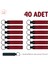 Araştırma Ekibine Katılım Hatırası, 40'lı Set, Kişiye Özel Yazılı Deri Anahtarlık, Kırmızı & Laci 1