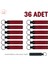 Atölye Ekibine Özel Üretim, 36'lı Set, Kişiselleştirilebilir Deri Anahtarlık Hediye, Kırmızı & Siyah 1