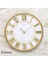 Krem Renkli 43 cm Dekore Roma Rakamlı Şık Duvar Saati 2