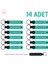 Bebek Ziyaretine Gelenlere Hediyelik Isim Mesaj Yazılabilen, 14'lü Anahtarlık, Turkuaz & Siyah 1