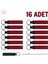 Hazırlık Ekibinde Görev Alanlara, 16'lı Set, Isim Yazılabilir Deri Hatıra Anahtarlık, Kırmızı & Laci 1