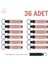 Atölye Ekibine Özel Üretim, 36'lı Set, Kişiselleştirilebilir Deri Anahtarlık Hediye, Pudra & Siyah 1