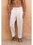 Lorenza Kemer Detay Ekru Erkek Pantolon 5