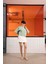 Arka Baskı Detaylı Kadın Crop T-Shirt 2