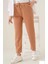 Tam Kalıp Basic Eşofman Pantolon - Kahverengi 5