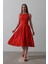 Double Kolsuz Elbise - Kırmızı 1