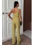 Tek Omuz Büstiyer Plazzo Pantolon Viscon Takım 10159 6