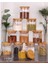 Bambu Silikonlu Vakumlu Kapaklı Borosilikat Cam Baharatlık - 250 ml Baharat Takımı 12 Li Set 1