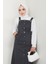 Boydan Düğmeli Gabardin Jile 1552 - Antrasit 5