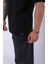 Unisex %100 Pamuk Oversize Düz T-Shirt Siyah 4