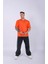 Unisex %100 Pamuk Oversize Düz T-Shirt Turuncu 1