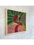 Flamingo Figürlü Renkli Yosun Duvar Dekoru | 45X45 cm | El Yapımı Tropikal Temalı Doğal Yosun Tablo | Bakım Gerektirmez 3