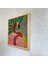 Flamingo Figürlü Renkli Yosun Duvar Dekoru | 45X45 cm | El Yapımı Tropikal Temalı Doğal Yosun Tablo | Bakım Gerektirmez 5