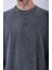 Unisex "yeah" Nakışlı Özel Yıkamalı Oversize T-Shirt 2