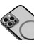 Iphone 12 Promax Magsafe Şarj Uyumlu Kamera Koruyuculu Sert Şeffaf Premium Kılıf 3