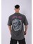 Unisex Özel Yıkamalı Blink 182 Oversize T-Shirt 1