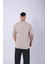 Unisex %100 Pamuk Oversize Düz T-Shirt Krem 4