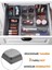 7 Parça Çekmece İçi Akseuar Düzenleyici Set, Modüler Makyaj Organizer Siyah 4