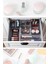 7 Parça Çekmece İçi Akseuar Düzenleyici Set, Modüler Makyaj Organizer Siyah 5