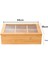6 Bölmeli Bambu Organizer Kutusu, Takı ve Aksesuarlar İçin, 24 x 16 x 7 cm, Sarı 1