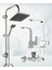 Krom Robot Duş Seti , Lüx Kare Eviye , Lavabo , Banyo Bataryası 4’lü Set 1