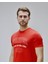 Barnes Kırmızı Bisiklet Yaka Baskılı Standard Fit Erkek Tshirt 2