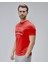 Barnes Kırmızı Bisiklet Yaka Baskılı Standard Fit Erkek Tshirt 3