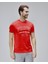 Barnes Kırmızı Bisiklet Yaka Baskılı Standard Fit Erkek Tshirt 5