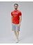 Barnes Kırmızı Bisiklet Yaka Baskılı Standard Fit Erkek Tshirt 6