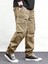 Erkek Kargo Cepli Gabardin Baggy Pantolon 3