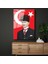 Türk Bayrağı Önünde Atatürk - Kalpaklı Resmi Portre Cam Tablo 1