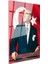 Türk Bayrağı Önünde Atatürk - Kürsüde Lider Cam Tablo 3
