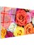 Renkli Gül Buketi - Canlı Tonlarda Çiçek Aranjmanı Cam Tablo 3