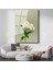 Beyaz Lilyum - Minimalist Çiçek Portresi Cam Tablo 1