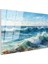 Dalgaların Dansı - Martıların Eşlik Ettiği Köpüklü Deniz Cam Tablo 3