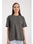 %100 Pamuk Kadın Oversize T-Shirt Şık ve Rahat Giyim 5
