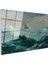 Frederick Judd Waugh - Fırtınalı Deniz Cam Tablo 3