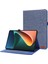 Xiaomi Pad 5/pad 5 Pro Kumaş Doku Tablet Kılıfı Tam Vücut Koruma Pu Deri Kart Tutucu Folio Stand Kapağı-Mavi (Yurt Dışından) 1