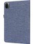 Xiaomi Pad 5/pad 5 Pro Kumaş Doku Tablet Kılıfı Tam Vücut Koruma Pu Deri Kart Tutucu Folio Stand Kapağı-Mavi (Yurt Dışından) 5