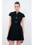 Dantelli Mini Elbise Siyah 12444592001 3