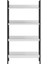 Profile 4 Raflı Kitaplık - Diamond Beyaz/siyah 73X136X35 cm 4